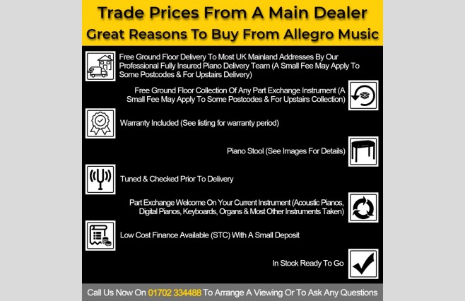 Used Ronisch Satin Teak Upright Piano Trade Price Bargain (SN:A64656) - Image 3